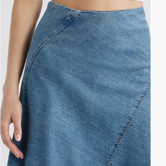 rag & bone Asymmetrical Denim Skirt - Blue - Picture 3 of 12